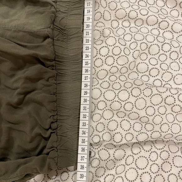 green high waisted tie up shorts - Picture 4 of 5